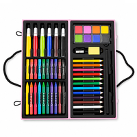 Ensemble de fournitures artistiques, ensemble de papeterie, ensemble d'art, ensembles de peinture pour enfants, ensembles de peinture De Arte pour enfants, personnalisable, 50 pièces LT73402