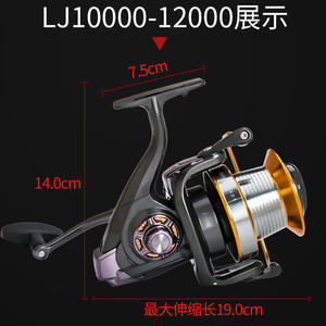 <span class=keywords><strong>Daiwa</strong></span> LJ3000 <span class=keywords><strong>Moulinet</strong></span> de troisième génération en métal à bouche oblique longue distance 5.2:1 Rapport de vitesse haute vitesse - Product Image 3