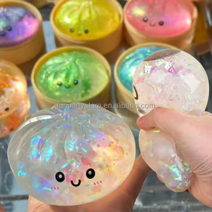 Hot Selling Glitter <b>Squishy</b> Smile Dumpling Mystery Large Rainbow Food <b>Squishy</b> Bao Bun Blind Box Taba <b>Squishies</b> Stress - Product Image 1