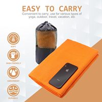 Serviettes de sport en microfibre personnalisées avec logo EM, rafraîchissantes, antimicrobiennes, pour le visage, les mains, le yoga, avec grip, enroulables, carrées, rectangulaires