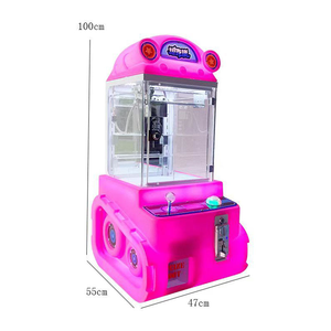 Piccolo metallo artiglio gru macchina bambino <span class=keywords><strong>orso</strong></span> Mini Vending gioco con accettore di fattura 1 anno di garanzia per il centro commerciale di piccole bambole giocattoli - Product Image 4
