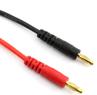 Adaptateur de chargeur d'équilibrage RC 30 cm, prise banane mâle 4 mm, connecteur mâle EC3, câble de charge de batterie Lipo 14AWG en silicone nylon/PVC