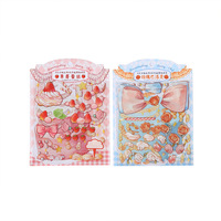 Lot de 3 feuilles d'autocollants décoratifs pour pâtissier, série Anniversaire : décorations de gâteaux 3D DIY