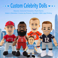 Usine de poupées en peluche personnalisées OEM, figurines en peluche avec visage et tenue sur mesure, jouet sûr pour les cadeaux de festival et les marchandises d'anime