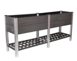 Jardinière surélevée en PVC pour l'extérieur, facile à installer, écologique, colorée, grande, à double couche, pour fleurs et légumes - Product Image 1