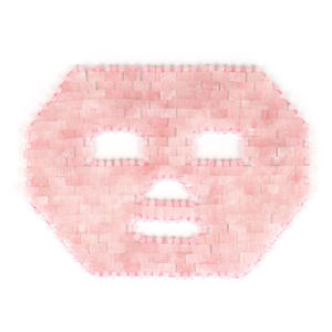 Masque facial en quartz rose et jade, masseur oculaire en pierre naturelle améthyste, masque de sommeil en aventurine - Product Image 1