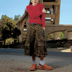 Shorts Cargo Holgados con Estampado de Leopardo, Estilo Y2K, Streetwear, Desgastados, Corte Ancho, Largos, Vaqueros, Utilitarios, 2026, Shorts de Verano para Hombre - Product Image 3