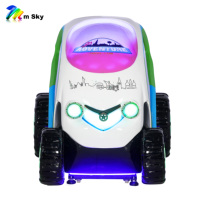 CE M SKY Voiture de course familiale 2 places pour enfants, manège intérieur en fibre de verre, machine de jeux vidéo d'intérieur à monnayeur