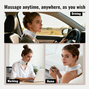 Masajeador Eléctrico de Cuello Mini Xuannuo H99 2024, el Más Vendido del Año, con Sensación Real al Tacto, Color Blanco - Product Image 2