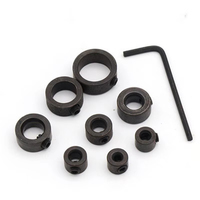 Colliers de profondeur pour perceuse à bois de 3 à 16 mm, positionneur d'anneaux, perceuse à bois, billes en acier, vis à tête plate