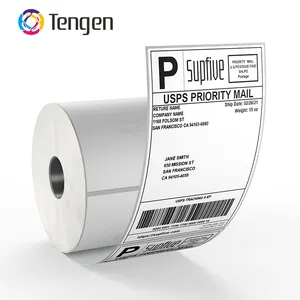 Factory Price 4x6 Waterproof Barcode Scale Supermarket Shipping Label Sticker Adhesive Direct A4 A6 A8 Thermal Paper Label