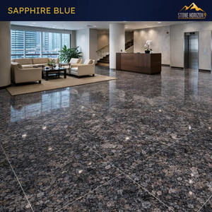 Dalles de granit bleu saphir 2 cm polies |   Granite bleu indien pour comptoirs et sols |   Qualité d'exportation - Product Image 5