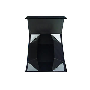 Boîte à cartes de visite en papier noir personnalisée avec fermeture magnétique, emballage de luxe pour cartes de crédit - Product Image 6