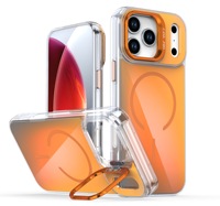Coque de luxe irisée fluorescente laser avec support d'appareil photo pour iPhone 18 Pro Max et iPhone 17 Pro Max