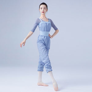 XIANGYU Mono de <span class=keywords><strong>Ballet</strong></span> para Entrenamiento, Pantalones de <span class=keywords><strong>Calentamiento</strong></span>, Camisola para Adultos, Mono para Mujer - Product Image 4