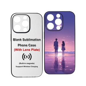 Ốp điện thoại iPhone 17 14 Pro in chuyển nhiệt toàn phần, chất liệu TPU <span class=keywords><strong>PC</strong></span> 2D, từ nhà máy, có nam châm, bảo vệ camera - Product Image 1