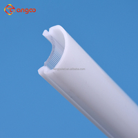 Tube d'éclairage LED creux personnalisé en coextrusion double couche en PC Couvercle de lumière LED coextrudé opale et clair