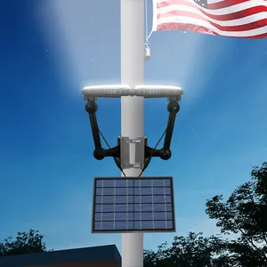 Güneş işık açık LED bahçe lambası dekorasyon güneş enerjisi Yard işıkları su geçirmez bayrak direği lambası JY8-8009