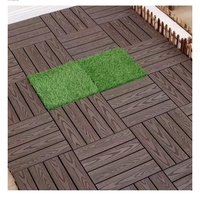Carreaux de terrasse en bois composite en plastique pour terrasse/patio/piscine Carreaux de terrasse en WPC de haute qualité pour plancher autobloquant de jardin