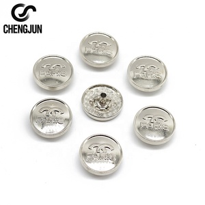 Designer de luxe boutons pression crête Logo cuivre strass pour haute couture marque Blazers mariage pour sacs vêtements fantaisie - Product Image 6