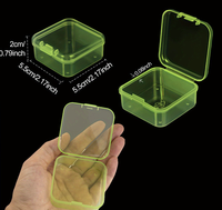 Mini boîte de rangement rectangulaire en plastique PP transparent, étui portable pour bijoux, boucles d'oreilles, vis, électronique grand public, personnalisable