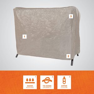 BEELAND impermeable duradero hamaca al aire libre <span class=keywords><strong>jardín</strong></span> Muebles protección Patio 3 Triple columpio cubierta <span class=keywords><strong>para</strong></span> asiento <span class=keywords><strong>de</strong></span> patio - Product Image 3