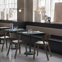 Fauteuil de salle à manger moderne en bois massif avec dossier et housse individuelle pour la maison