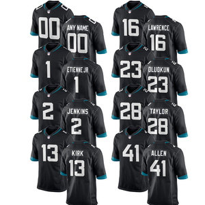 Maillot de football américain personnalisé Jacksonville noir 2026 – Tenues brodées et cousues pour jeunes, vêtements de sport avec logos - Product Image 1