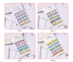 Venta al por mayor de fábrica: Juego de 10 pasadores para el cabello lacados de colores pastel. Estilo lacado simple en colores pastel. - Product Image 4