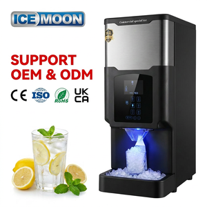 Dispensador de Hielo y Agua para Mostrador, Máquina de Hielo Comercial: 22L/h, Hielo de Múltiples Formas, Bajo Consumo, Autolimpieza, Acero Inoxidable 304, Ultrasilencioso ≤45dB - Product Image 4