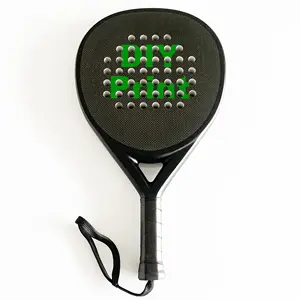 Fabriek China Tennis Diy Zachte Pro Paddle Custom Logo Carbon Fiber 3K Oem Ronde Padel Rackets Professionele