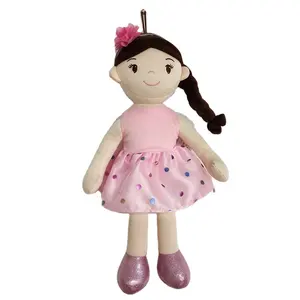 New Design Fashion 16 inch lovely girl dolls hot sale american plush baby doll