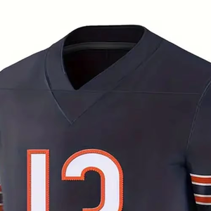 Custom Team Name Sublimation Printed Quick Dry Breathable <b>Mesh</b> Unisex Adult <b>Short</b> Sleeve Plus Size American Football Apparel - Product Image 2