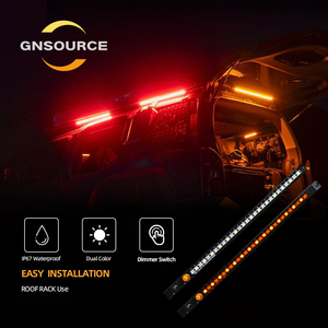 DC 12V Dimmable Black Extrusion Profile <strong>Led</strong> Amber &amp; White Magnetic <strong>Led</strong> Magnetic Light <strong>Strip</strong> for Canopy Awning - Product Image 1