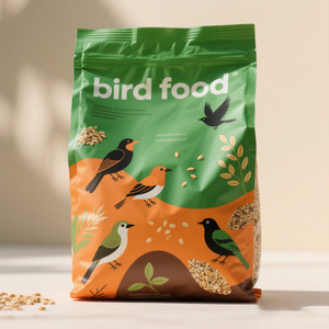 Custom Design <strong>20kg</strong> 25kg Reusable <strong>Bird</strong> <strong>Seed</strong> Flat Bottom Pouch <strong>Seeds</strong> Wild <strong>Bird</strong> Pet Snack Food Packaging Bags - Product Image 2
