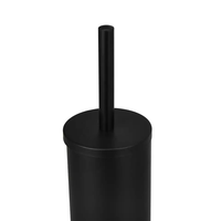 Produit de nettoyage de salle de bain Brosse de toilette en acier inoxydable à long manche avec tête de brosse en silicone