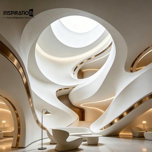 Fournisseur d'éléments de fronton contemporains, acoustiques, légers, sur mesure en GRG, fabriqués sur mesure pour la conception de portiques d'entrée de villas - Product Image 5