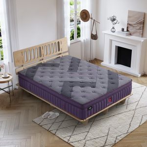 Гиноаллергенная конкурентоспособная цена, экологически чистая роскошная кровать, матрас из соевого волокна, Королевский размер, с эффектом памяти, пружинный матрас - Product Image 1
