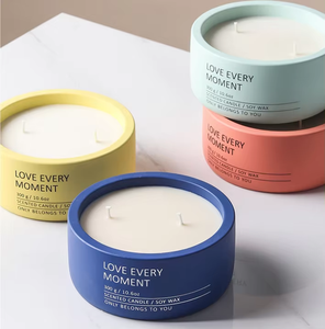 Wholesale Ceramic Scented Candle Holder Customized Private Label Empty Candles Jars for Home Wedding Decoration - Product Image 1