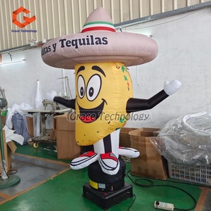 ตุ๊กตาลมเป่าลมรูปทรงใหม่ ตุ๊กตาลมเป่าลมรูปทาโก้ ตุ๊กตาลมเป่าลมรูปแพน<span class=keywords><strong>เค้ก</strong></span> ตุ๊กตาลมเป่าลมรูปคนลอยฟ้า สำหรับ<span class=keywords><strong>โฆษณา</strong></span>ร้านอาหาร - Product Image 3