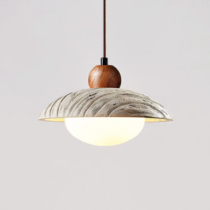 Lampe suspendue vintage Wabi-Sabi en pierre, luminaire décoratif LED pour salon, salle à manger, chevet, café, hôtel - Product Image 6