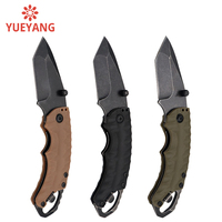 YUEYANG couteau pliant Portable 440C acier inoxydable bricolage poignée en fibre de verre en Nylon pour EDC Camping survie personnalisé OEM