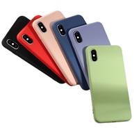 Casing HP Custom Back Cover, Casing Silikon Cair Lembut yang Dapat Dicuci untuk iPhone 8/8 Plus
