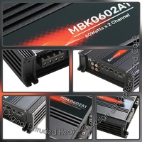 Amplificateur audio de voiture haute performance 2 canaux RMS 60W |   Amplificateur multicanal à circuit imprimé double couche classe AB