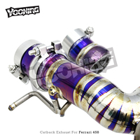 Silencieux de course à soupape OEM pour Ferrari 458 Italia/Spider F136 V8 4.5L 2011-2016, échappement Catback Valvetronic en titane