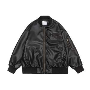 Hombres Guardianes DE LA Galaxia <span class=keywords><strong>Star</strong></span> Lord Chris Pratt Biker Cafe Racer Faux Leather Jacket Ladies PU Jacket - Product Image 1