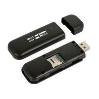 Routeur sans fil USB 4G LTE débloqué QLINK avec modem point d'accès Wi-Fi, emplacement pour carte SIM interne, téléchargement 150 Mbps / téléchargement 50 Mbps