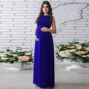 Vestidos de Maternidad <span class=keywords><strong>para</strong></span> Sesión de <span class=keywords><strong>Fotos</strong></span> <span class=keywords><strong>para</strong></span> Mujeres Vestido de Gasa <span class=keywords><strong>para</strong></span> Embarazadas sin Mangas Largo y Fino de Color Sólido <span class=keywords><strong>Ropa</strong></span> de Maternidad <span class=keywords><strong>para</strong></span> Mujeres - Product Image 3