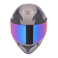 Casque de moto modulaire intégral rabattable, casques de moto unisexes en ABS avec double visière, approuvé DOT pour adultes femmes hommes