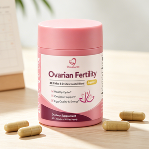 Chinaherbs Ovarian Fertility Capsule 40:1 Myo D-Chiro Inositol Ubiquinol <b>Supplement</b> Support Regular Menstrual Cycle Egg Quality - Product Image 2